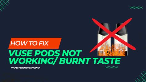 Great flavour but intermittently disgusting burning <strong>taste</strong>. . How to make a vuse pod not taste burnt